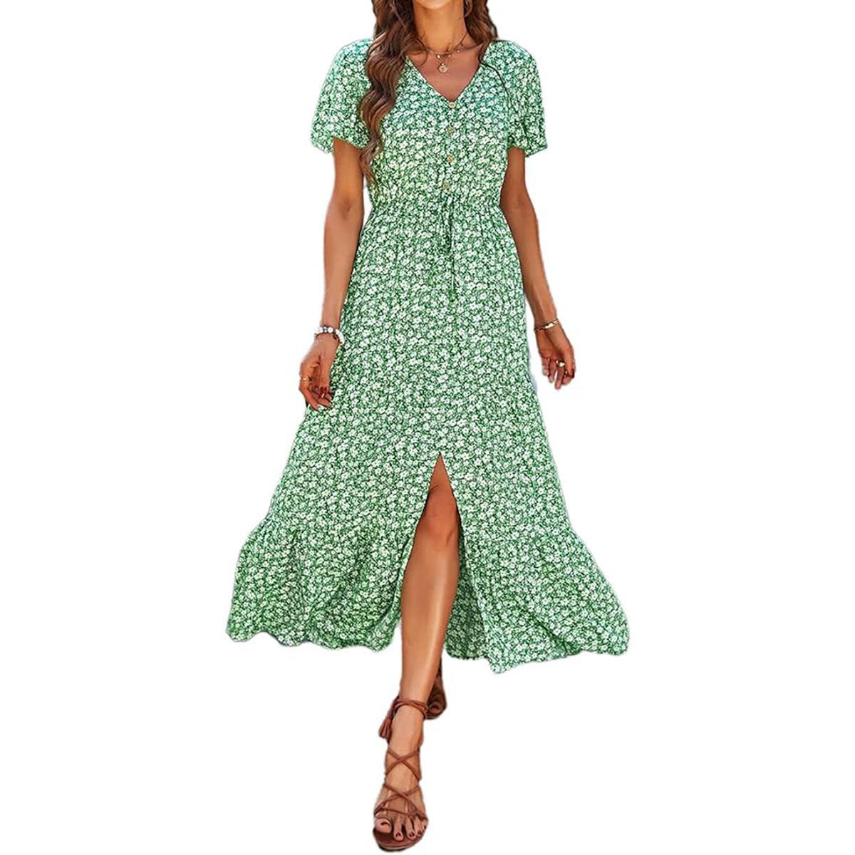 Channel Hilarie Burton for Spring With This Green Floral Dress | Us Weekly