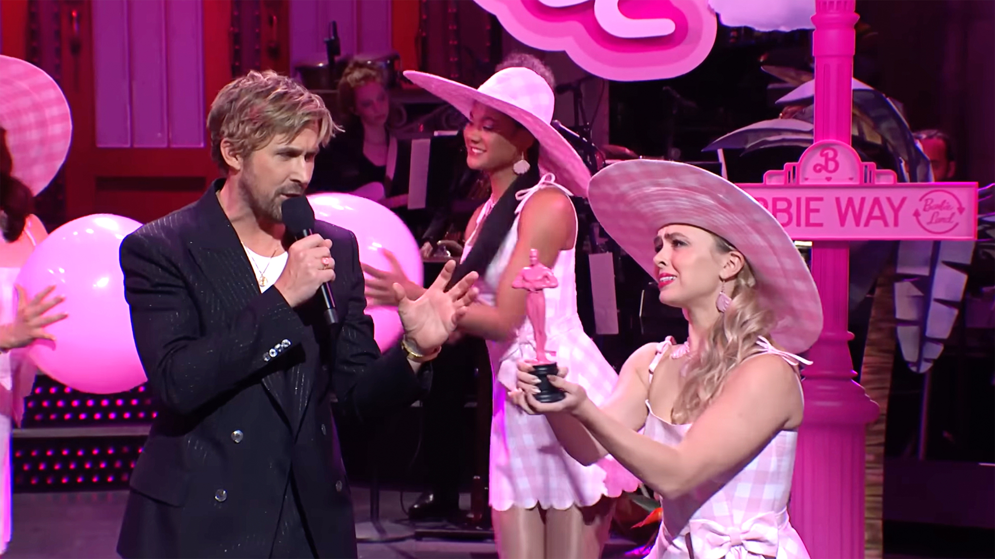 Ryan Gosling Tries To Break Up With Ken on 'SNL' With 'All Too Well' Cover