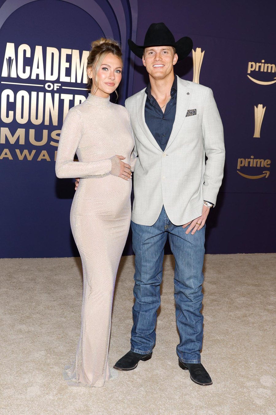 Parker McCollum and wife at the ACM Awards