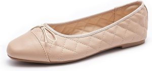 quilted ballet flats