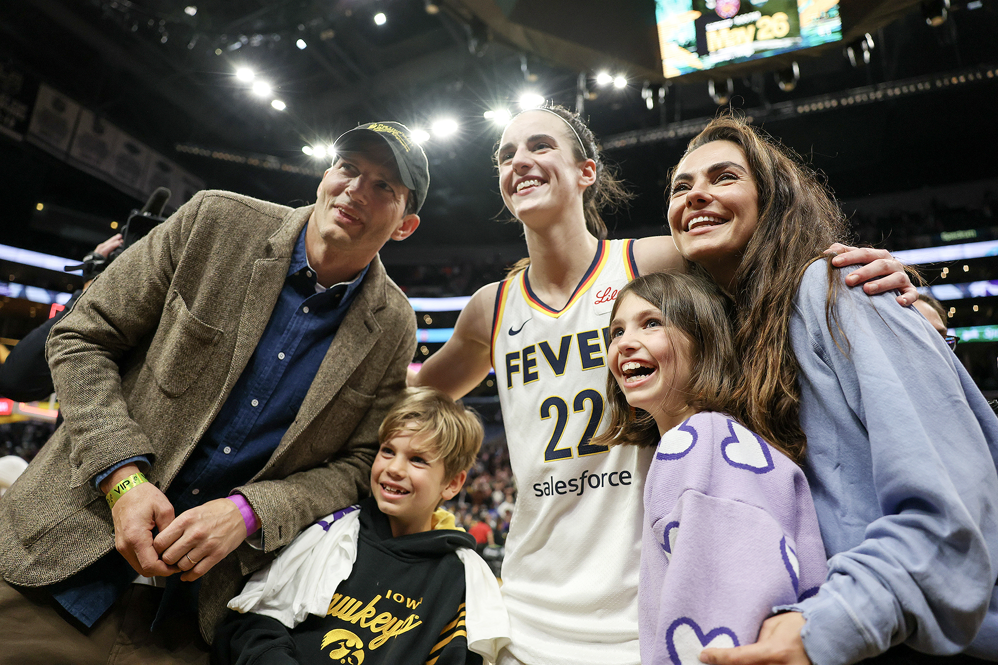 Ashton Kutcher and Mila Kunis' Kids Cry Over Meeting Indiana Fever's Caitlin Clark