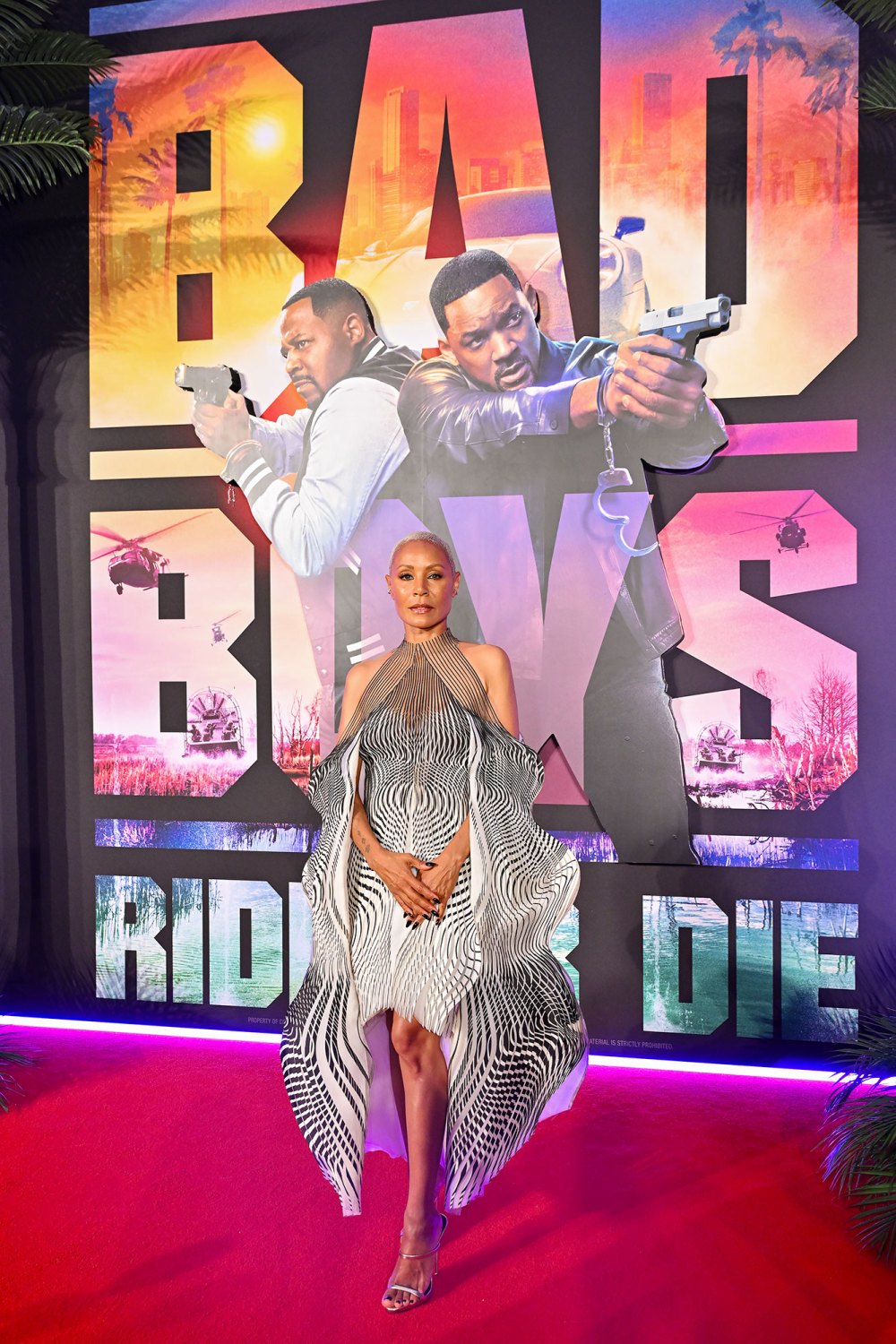 Jada Pinkett Smith and Will Smith Pose Separately at Bad Boys Ride or Die Screening in Dubai 2