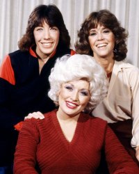 Jane Fonda Lily Tomlin Shows Support for Jennifer Aniston 9 to 5 Remake Dolly Parton