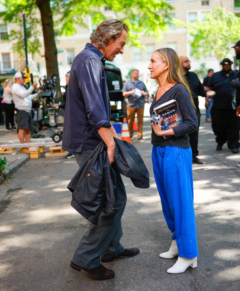 John Corbett Spotted Filming With Sarah Jessica Parker in New York City 405