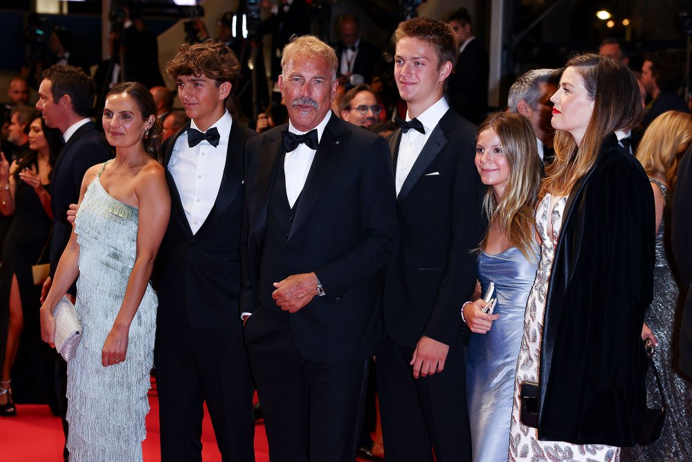 Kevin Costner Walks the Cannes Film Festival Red Carpet With His 5 Kids 2: 