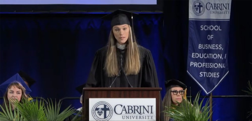 Kylie Kelce Gives Alma Mater Cabrini University Commencement Speech
