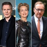 Liam Neeson Sharon Stone Show Support for Kevin Spacey