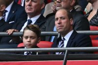 Prince William and Prince George have a sweet father-son outing during England's final FA Cup match