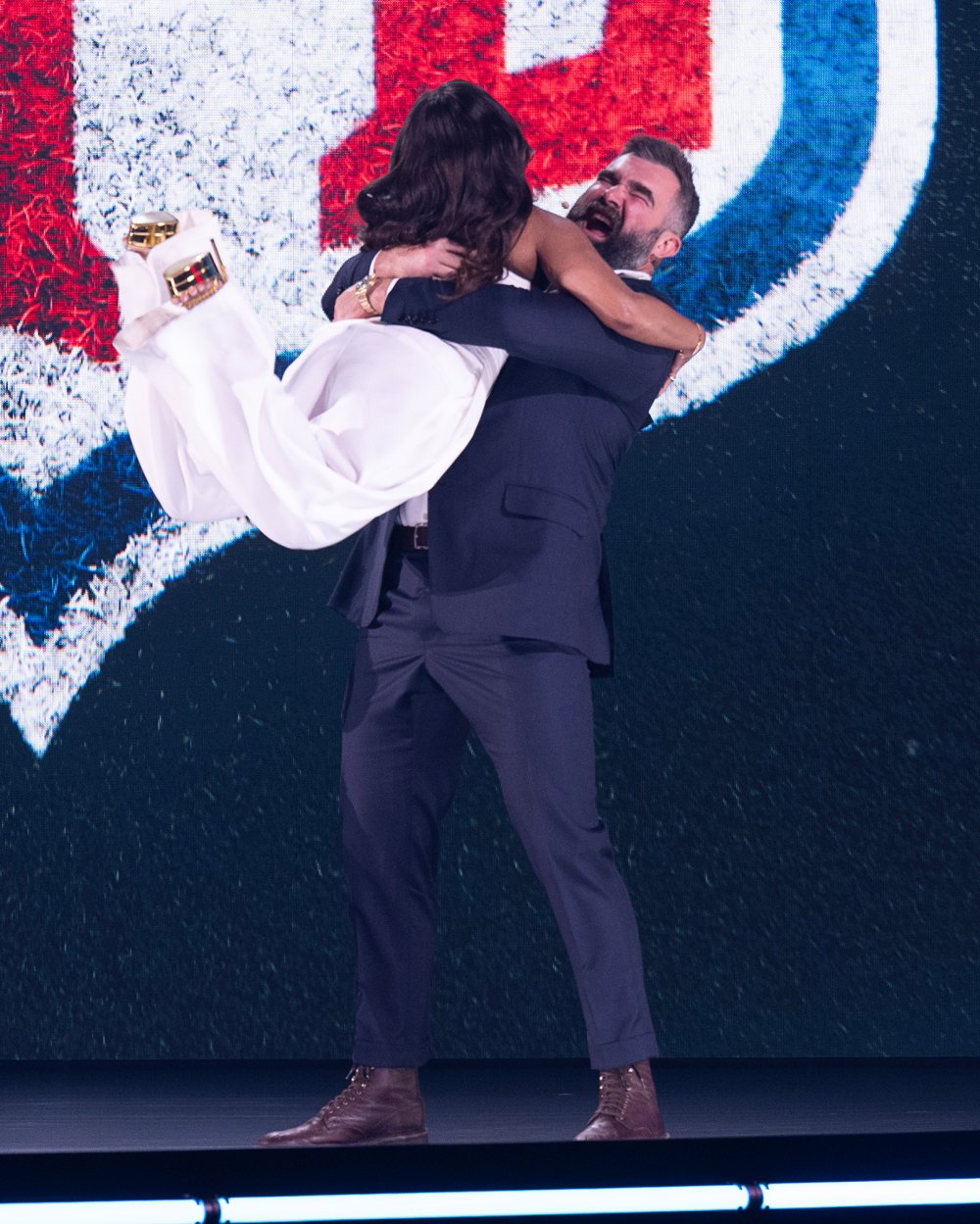 Quinta Brunson Jokes Jason Kelce Asked for ‘Consent’ Before Picking Her Up at Disney Upfront