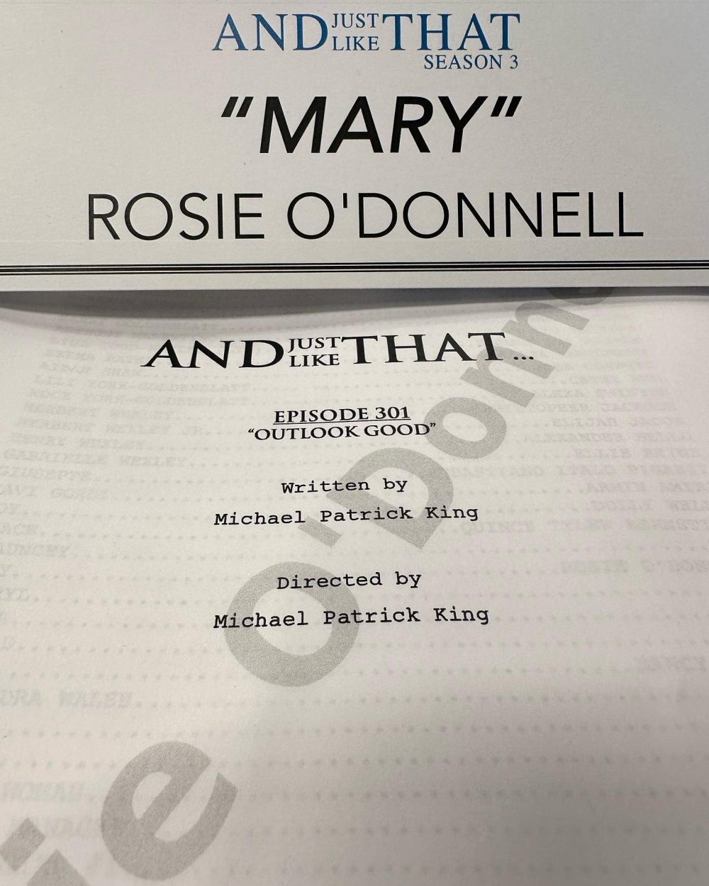 Rosie O Donnell se une y así para la temporada 3 Aquí viene Mary