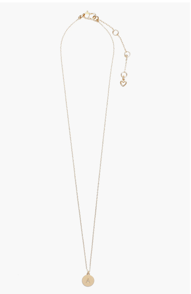 Kate Spade New York mini initial pendant necklace