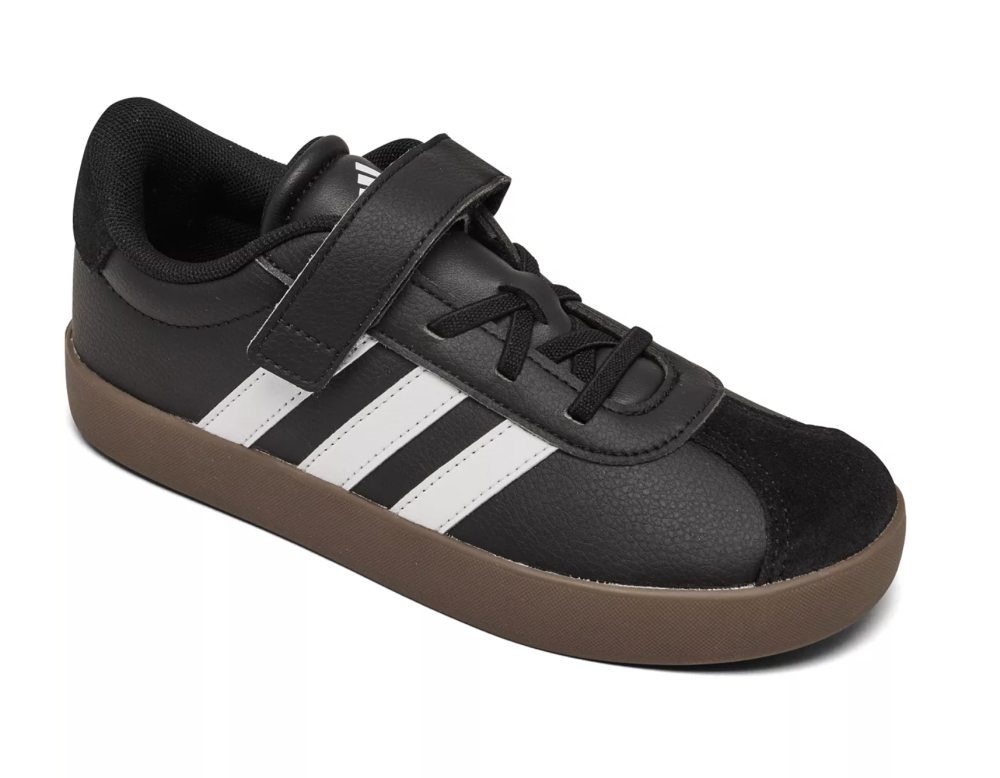Adidas Little Kids VL Court 3.0 Fastening Strap Casual Sneakers