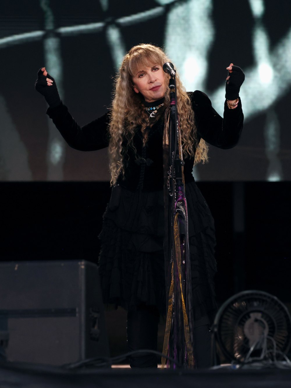 Los fanáticos de Taylor Swift notan que Stevie Nicks usa un brazalete TTPD en el escenario