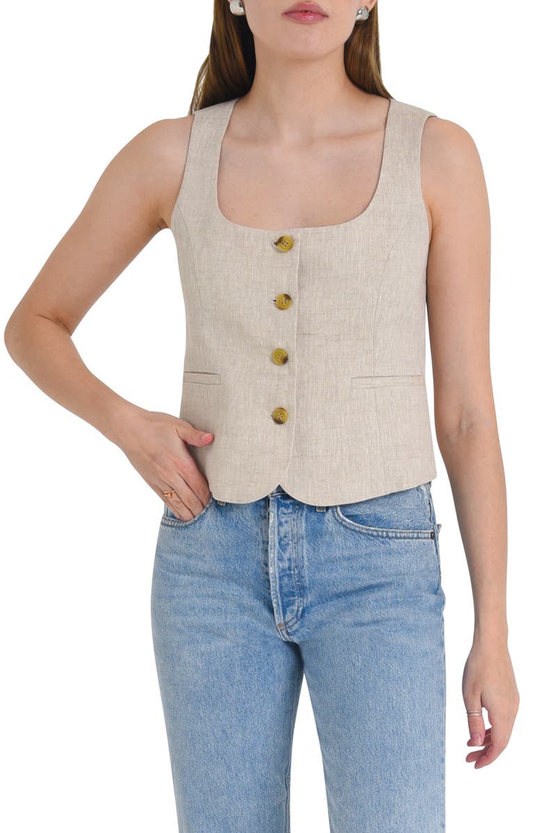 Wayf linen vest