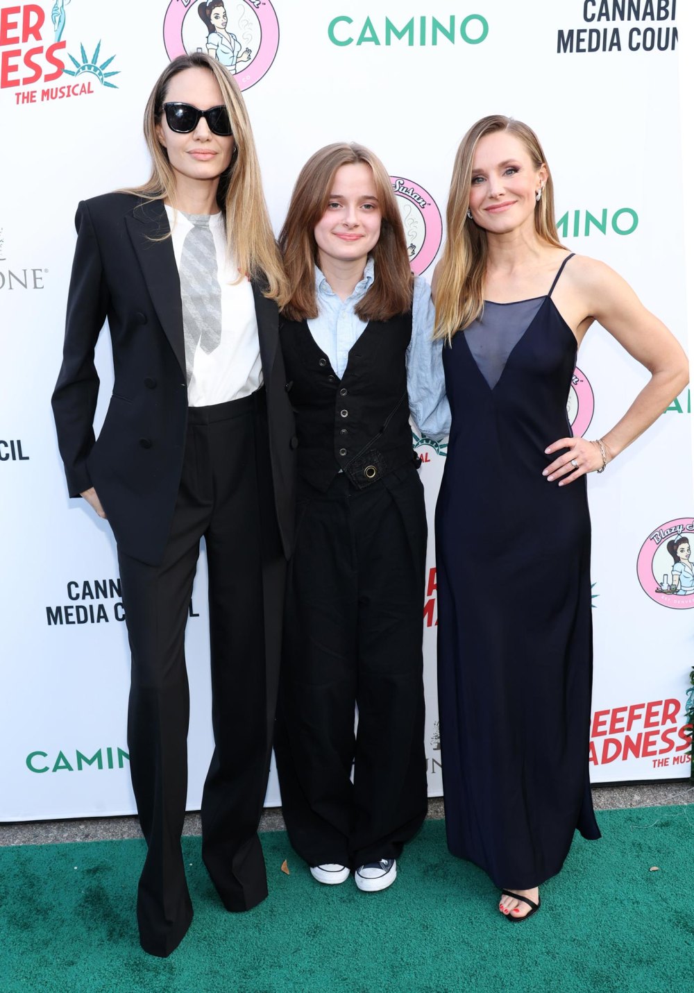 Angelina Jolie and Daughter Vivienne Support Kristen Bell at Reefer Madness Opening Night