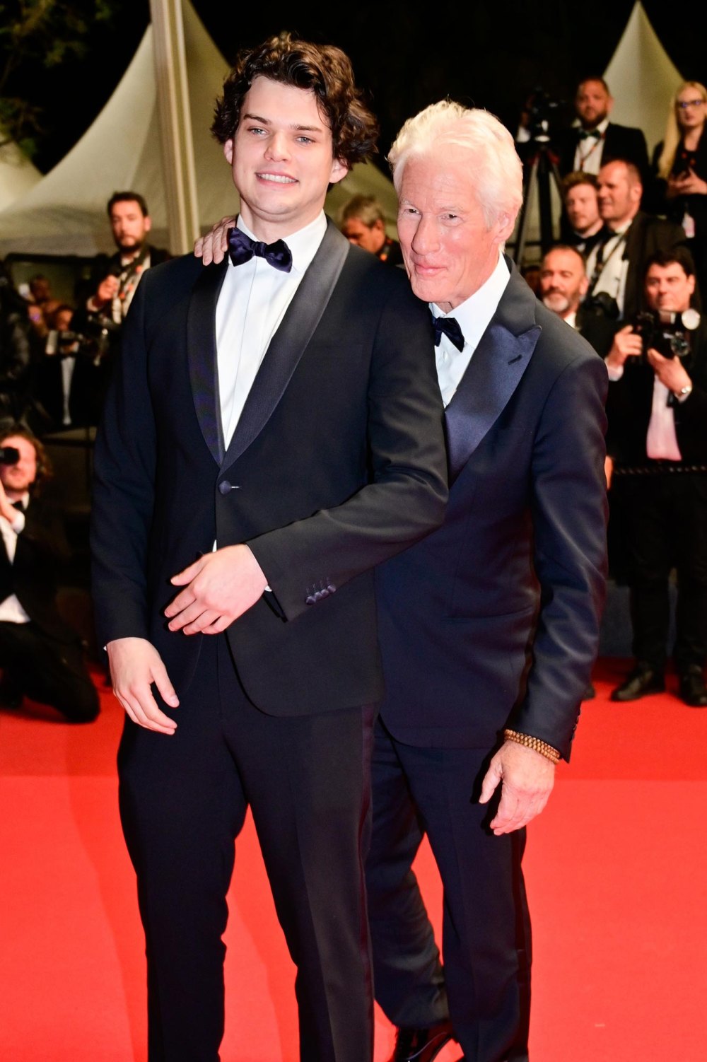 Richard Gere makes a rare appearance with his eldest son Homer on the Cannes red carpet
