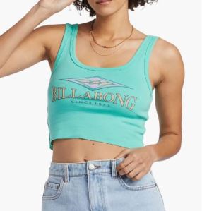 Billabong Search for Stoke Crop Graphic Tank