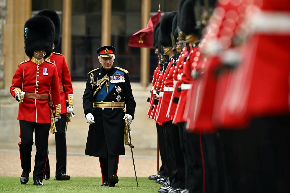 King Charles III Presents New Colours to Kate Middleton's Irish Guards Ahead of Trooping the Colour