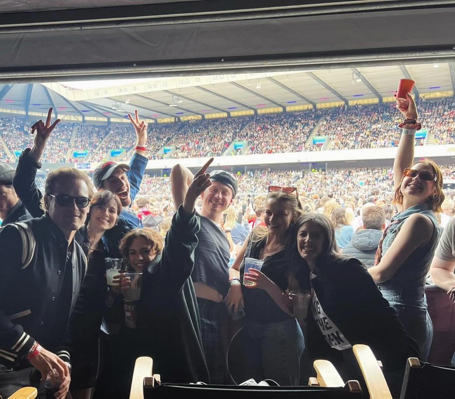 Sam Heughan Compares Taylor Swifts Evermore Live Set to Outlander While Attending With Cast