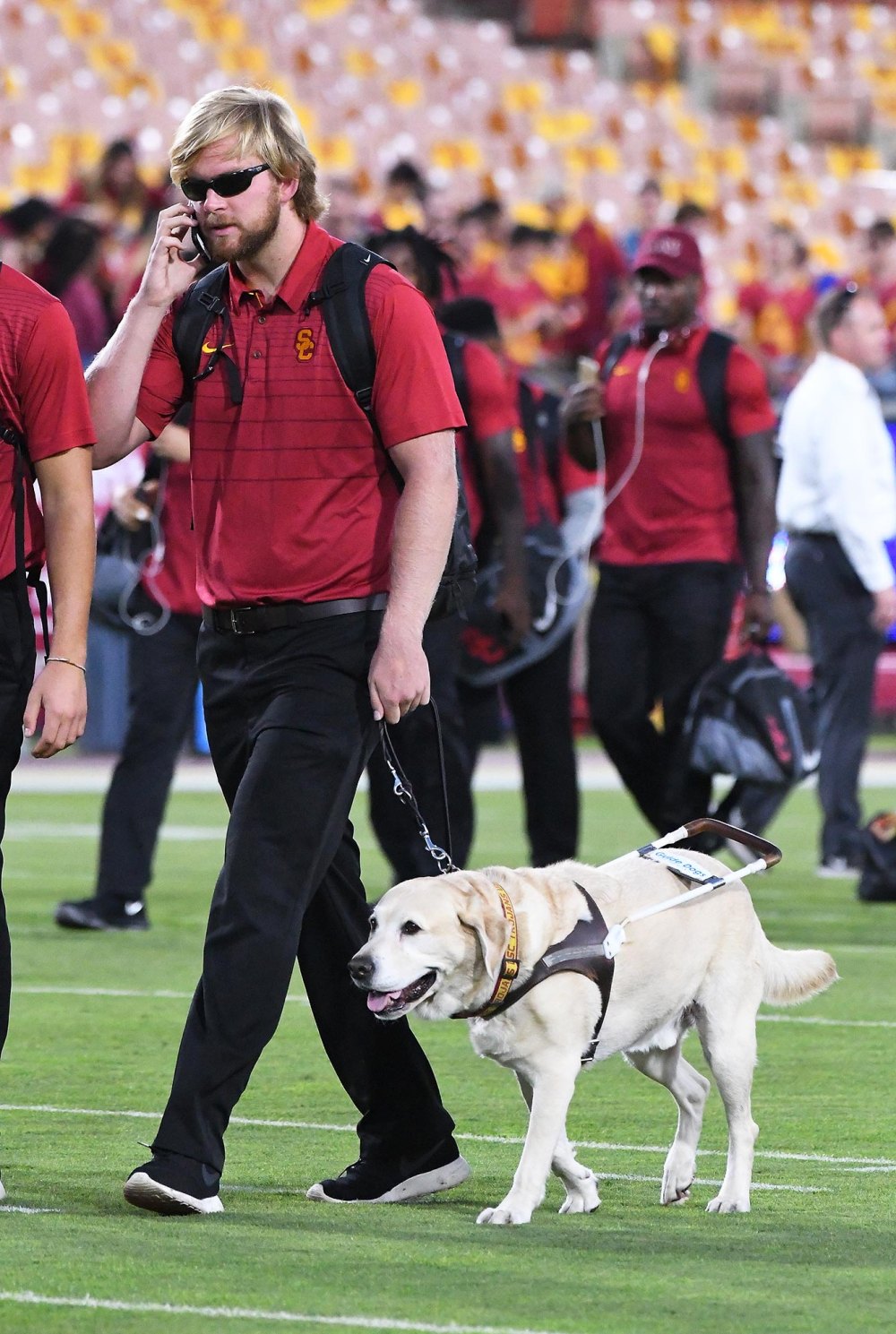 1st Ever Blind College Football Player Jake Olson Mourns the Loss of His Beloved Guide Dog