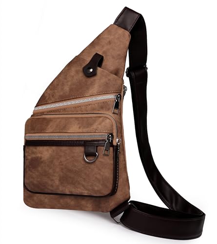 Wander Plus Anti Theft Travel Bag For Women, Side Bag Crossbody Sling Backpack Shoulder Bags For Women Men Waterproof Theft Proof Crossbody Bag