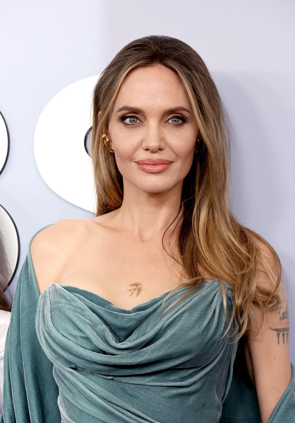 Angelina Jolie Shows Off New Bird Tattoo at the 2024 Tony Awards Us