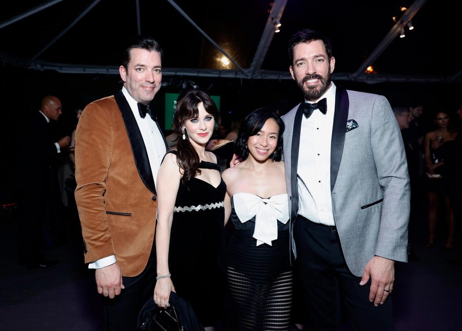 Drew Scott Uses Bluey to Explain Jonathan Scotts Parental Role With Fiancee Zooey Deschanels Kids