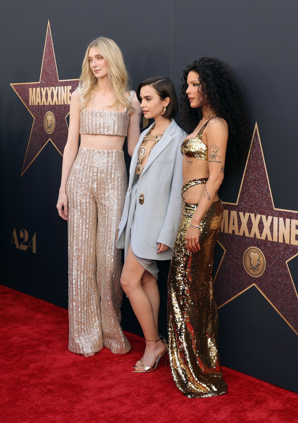 Halsey Glitters in Gold, Channels Cher at ‘MaXXXine’ Premiere 2