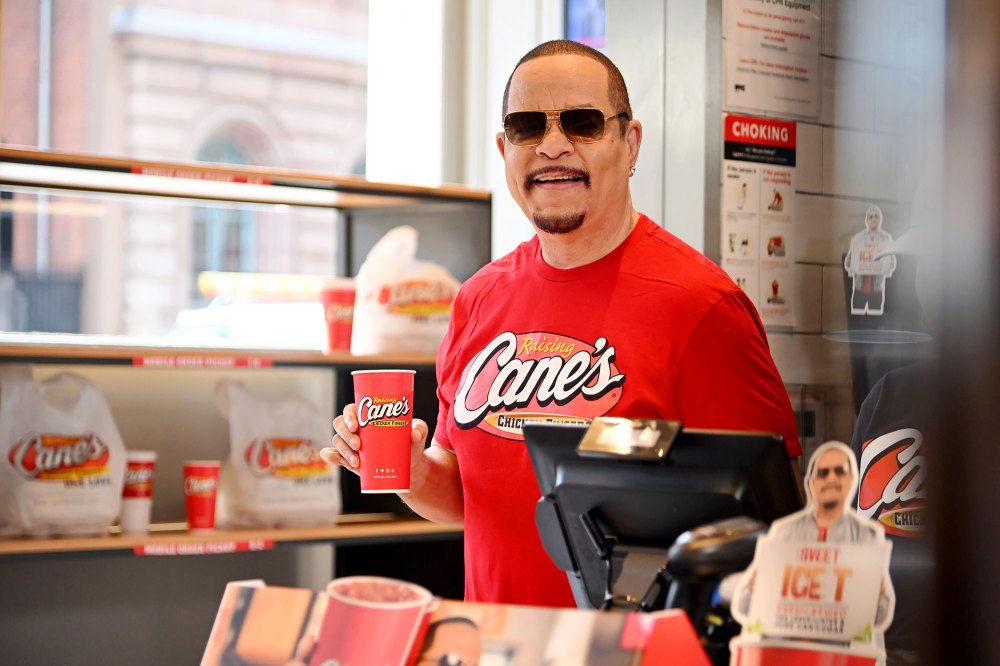Ice T serves Raising Cane