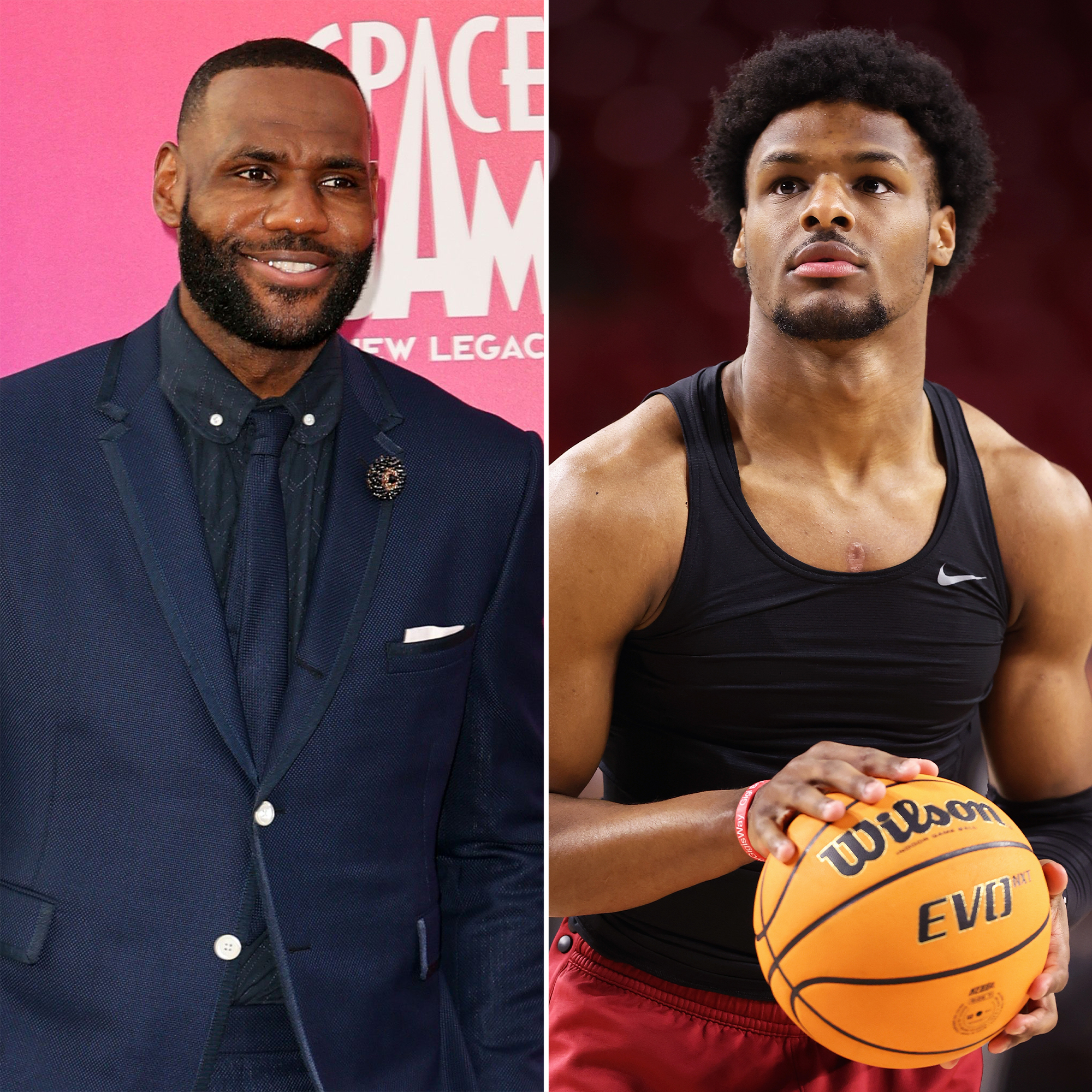 LeBron James feiert den Draft-Sohn Bronny der Lakers mit einem Throwback-Foto