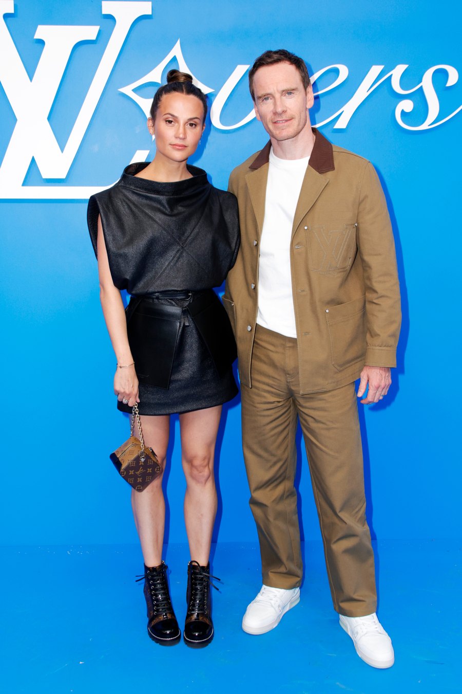 Michael Fassbender Alicia Vikander Dress to Impress at Louis Vuitton Show