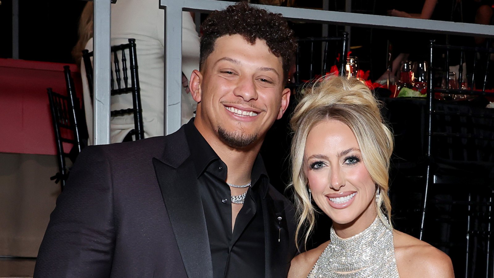 Patrick Mahomes Kisses Wife Brittany Mahomes on the Cheek During Romantic Boat Ride in Portugal
