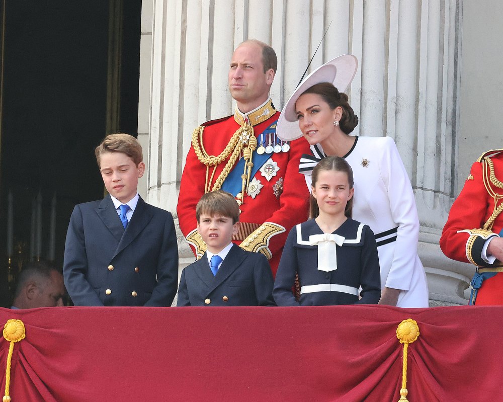 Princess Charlotte Gently Reminds Brother Prince Louis How to Stand During Trooping the Colour