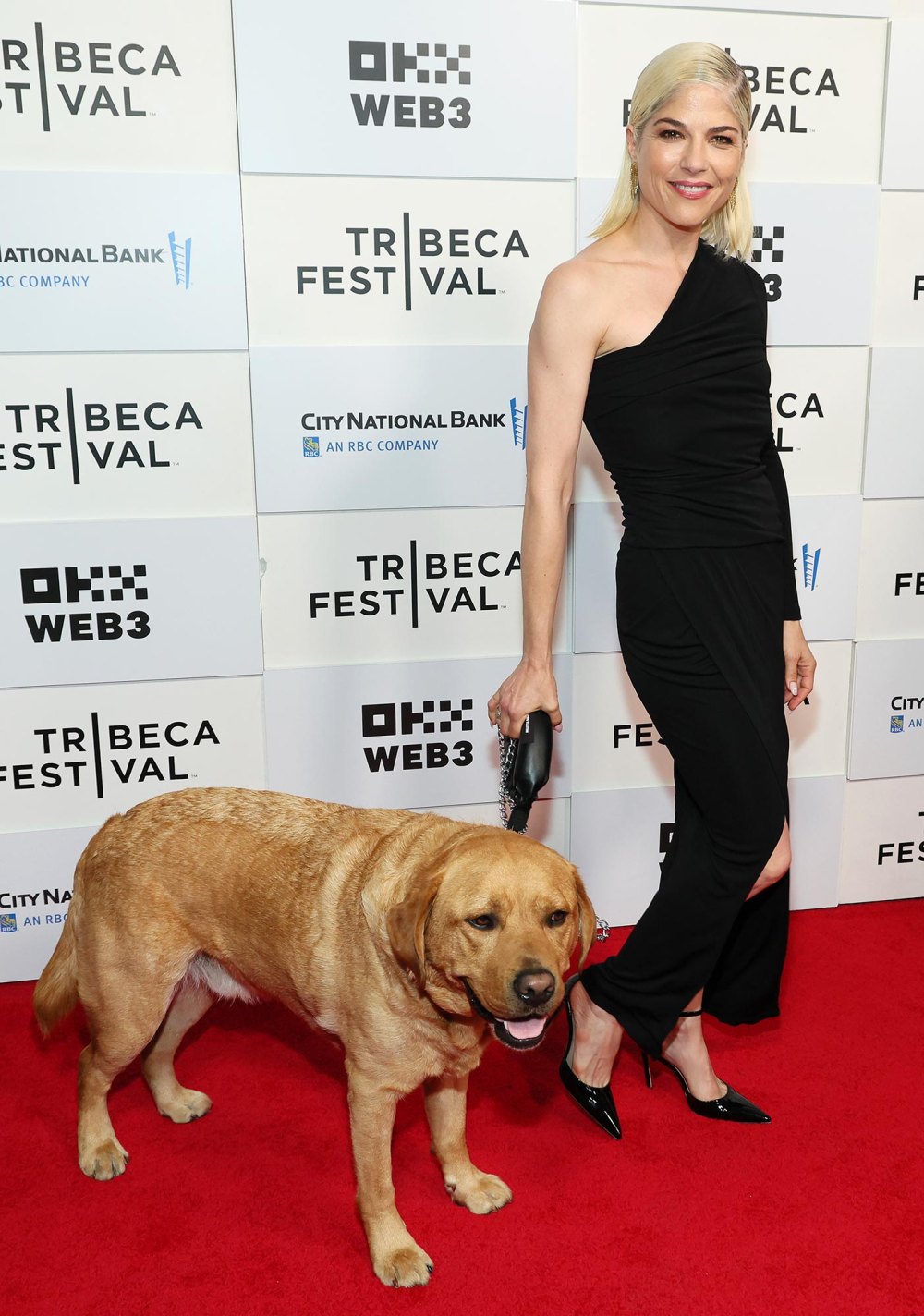 Selma Blair Hits Red Carpet With Adorable Service Dog Scout at 2024 Tribeca Film Festival