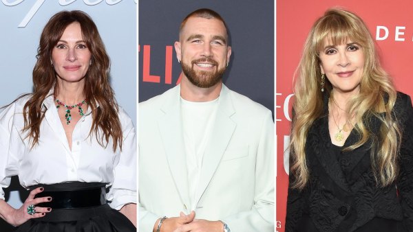 Travis Kelce Watches Taylor Swifts Dublin Eras Tour Concert With Julia Roberts and Stevie Nicks