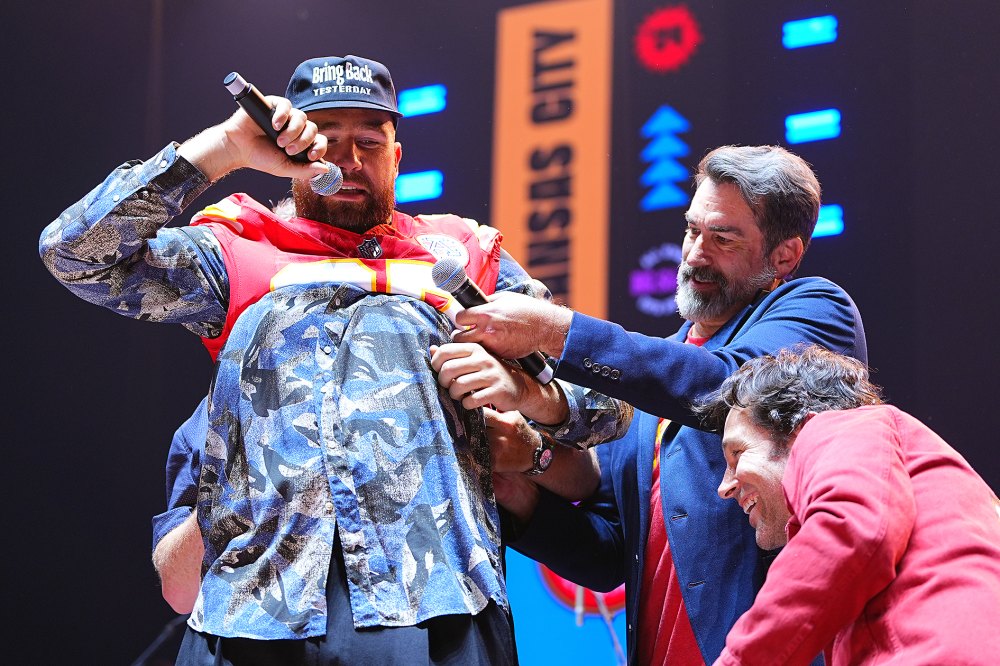 Travis Kelce, Patrick Mahomes Embrace Their Dad Bods During Charity Event: 'Just What It Looks Like'