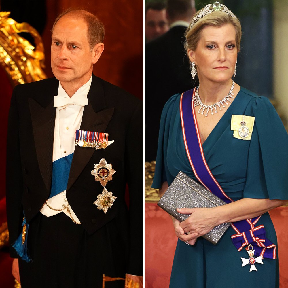 Why did Prince Edward attend a banquet with the Emperor of Japan without his wife Duchess Sophie