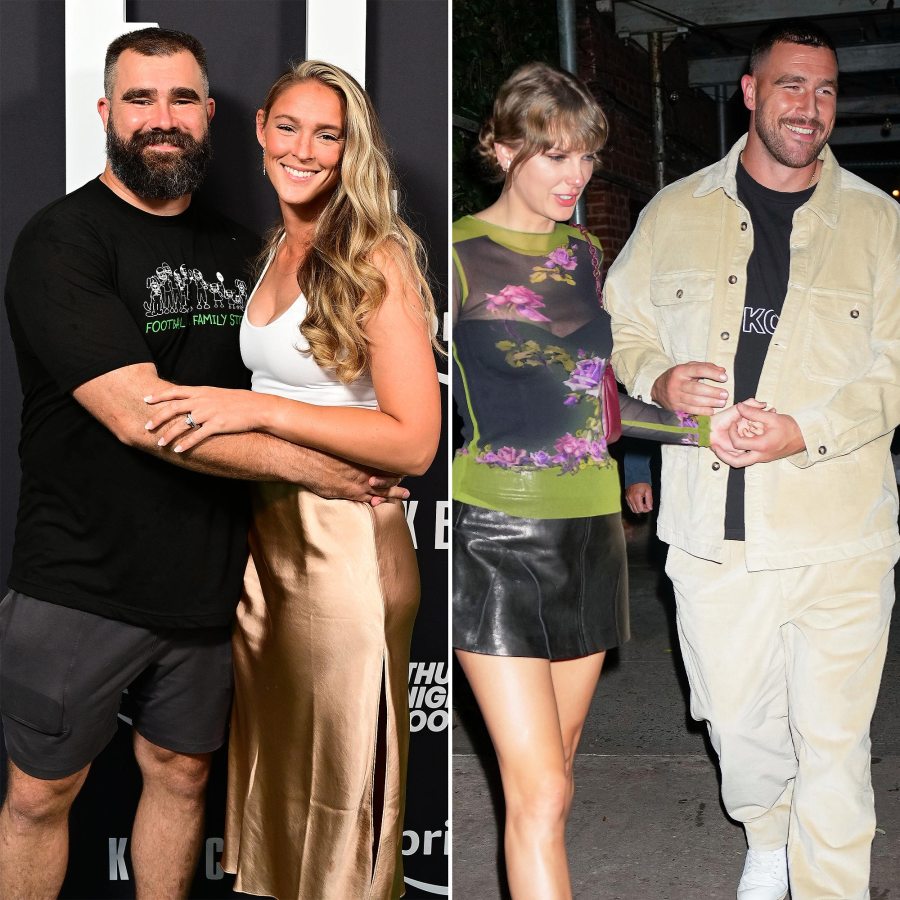 Jason and Kylie Kelce Think We Have It Bad Until Hanging Out With Travis Kelce and Taylor Swift