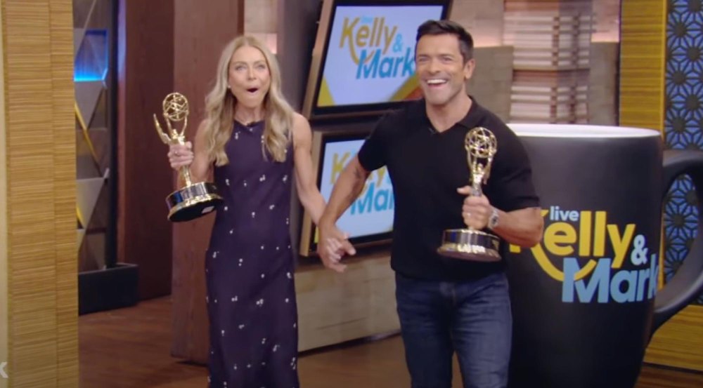 Kelly Ripa and Mark Consuelos Win Emmy While Skipping Event to Visit Daughter
