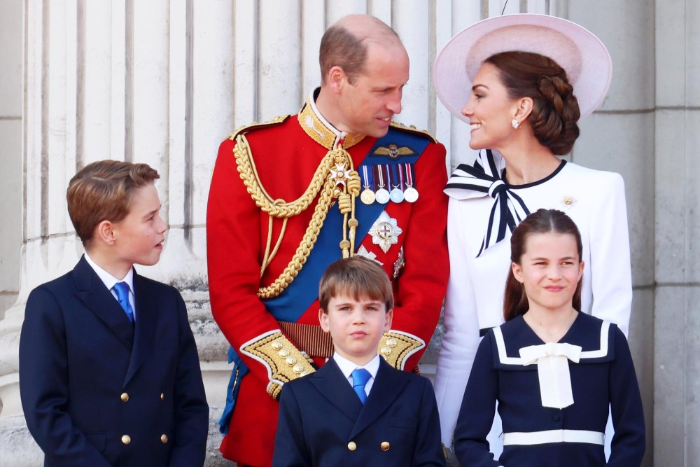 Prince William and Kate Middleton Steal Glances During Trooping the Colour Balcony Appearance