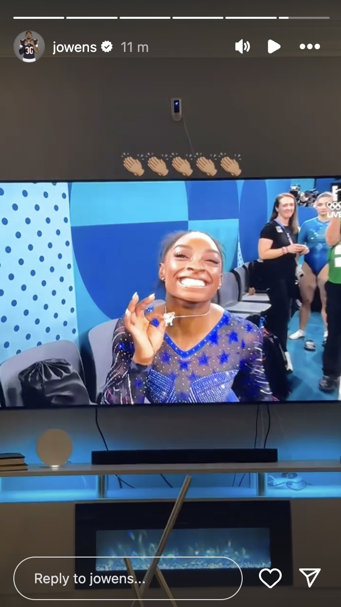 Jonathan Biles ดูตอนจบการแข่งขันกีฬาโอลิมปิกของ Simone Biles จากที่บ้าน: 'Let's Go'