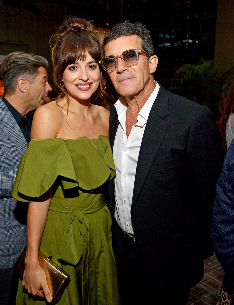 Antonio Banderas Reunites With Stepdaughter Dakota Johnson