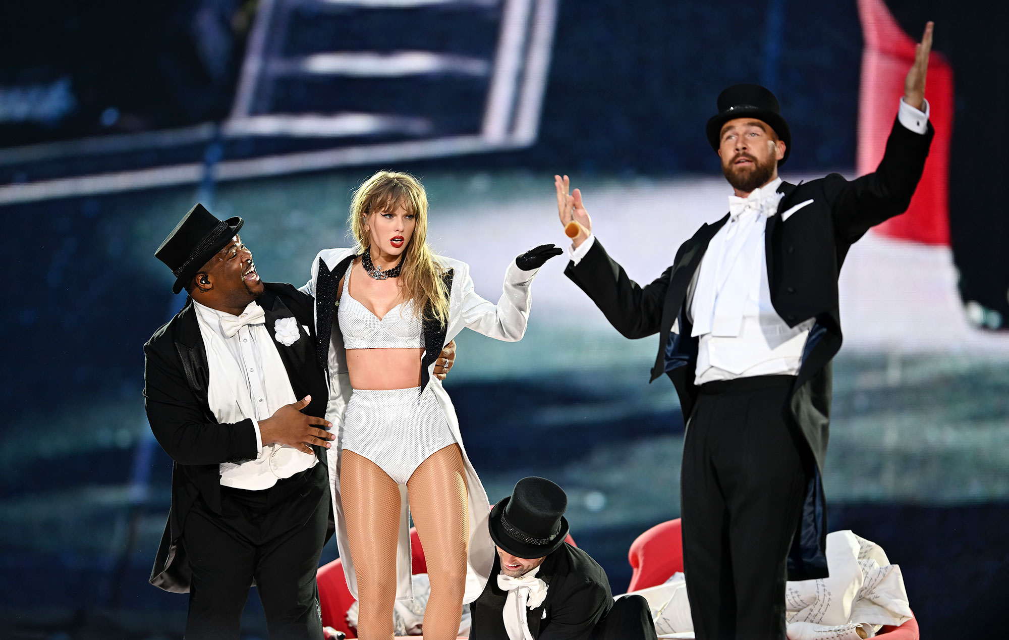 Travis Kelce Breaks Down How He Ended Up on Stage With Taylor Swift