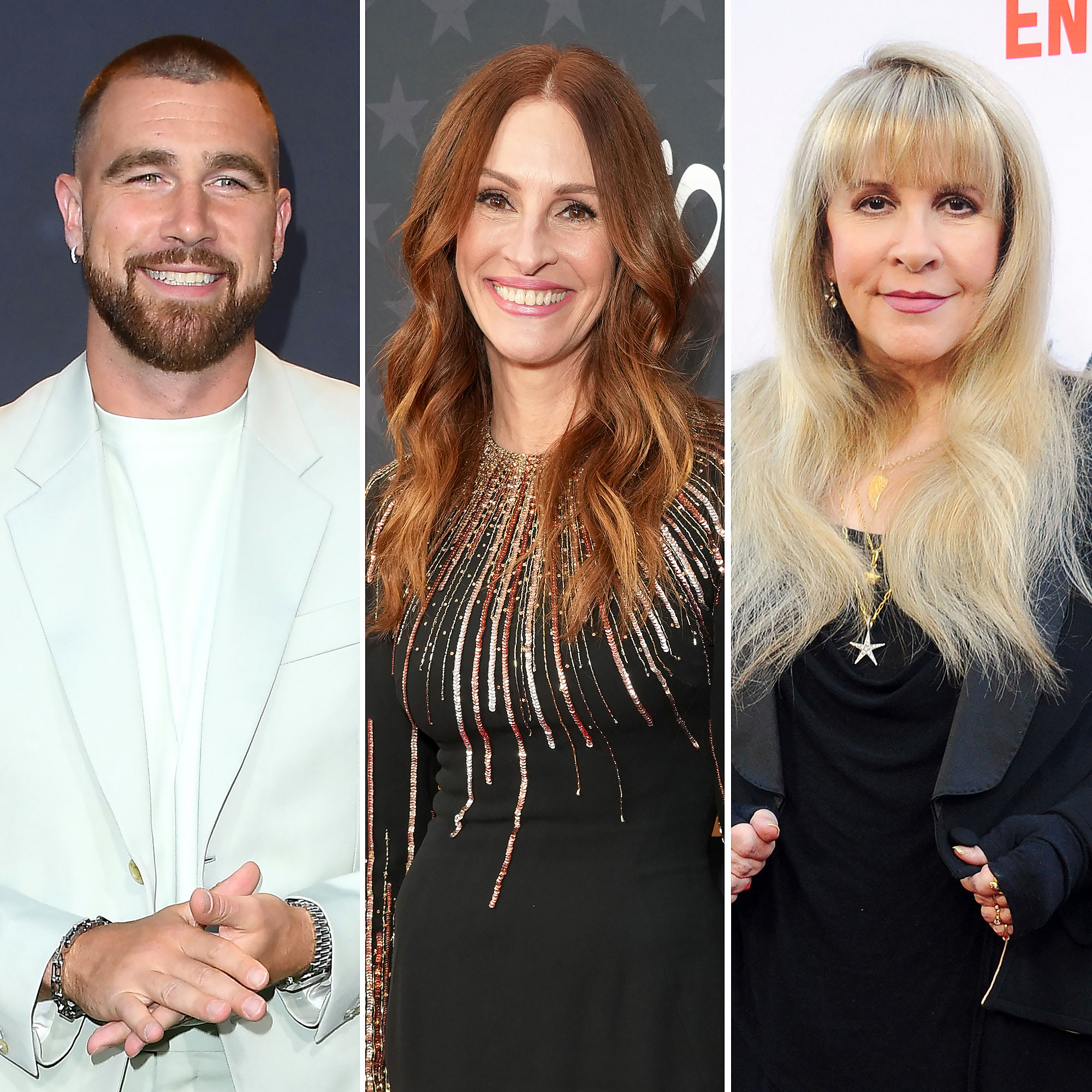 Travis Kelce ยังไม่อยากเชื่อเลยว่าเขาได้พบกับ Julia Roberts และ Stevie Nicks