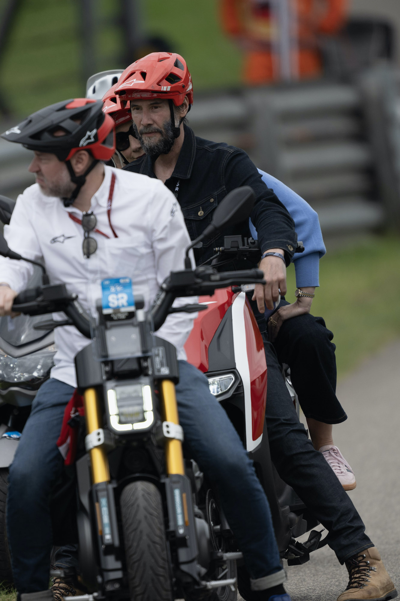 Keanu Reeves and Alexandra Grant Make Rare Public Appearance at MotoGP