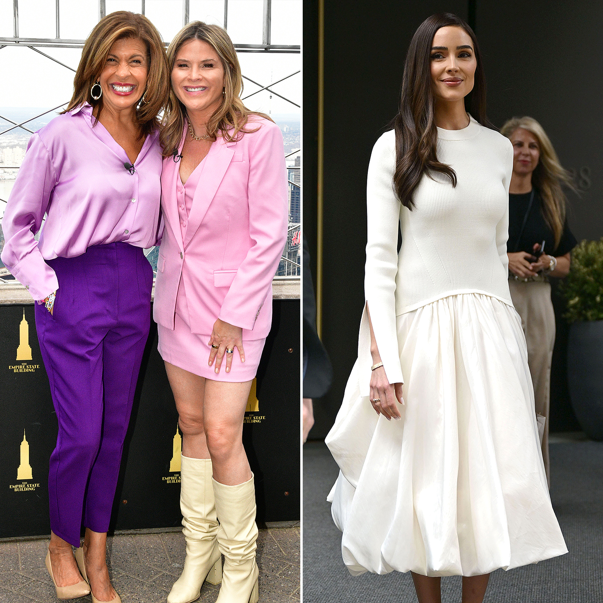 Hoda Kotb và Jenna Bush Hager bảo vệ váy cưới của Olivia Culpo