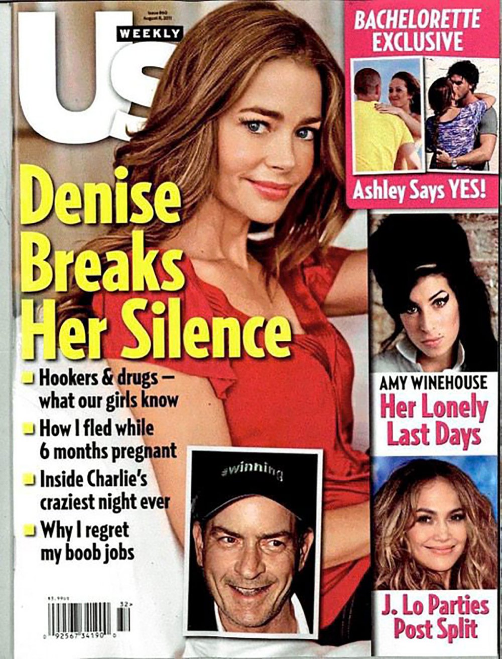 Denise Richards divulga a noite mais louca de Charlie Sheen em 2011 esta semana na Ye Olde Us Issue 32 2011 Us Weekly