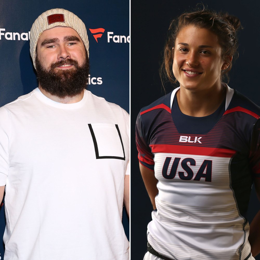 Jason Kelce Challenged to Arm Wrestle by Olympics Women Rugby Player Nicole Heavirland