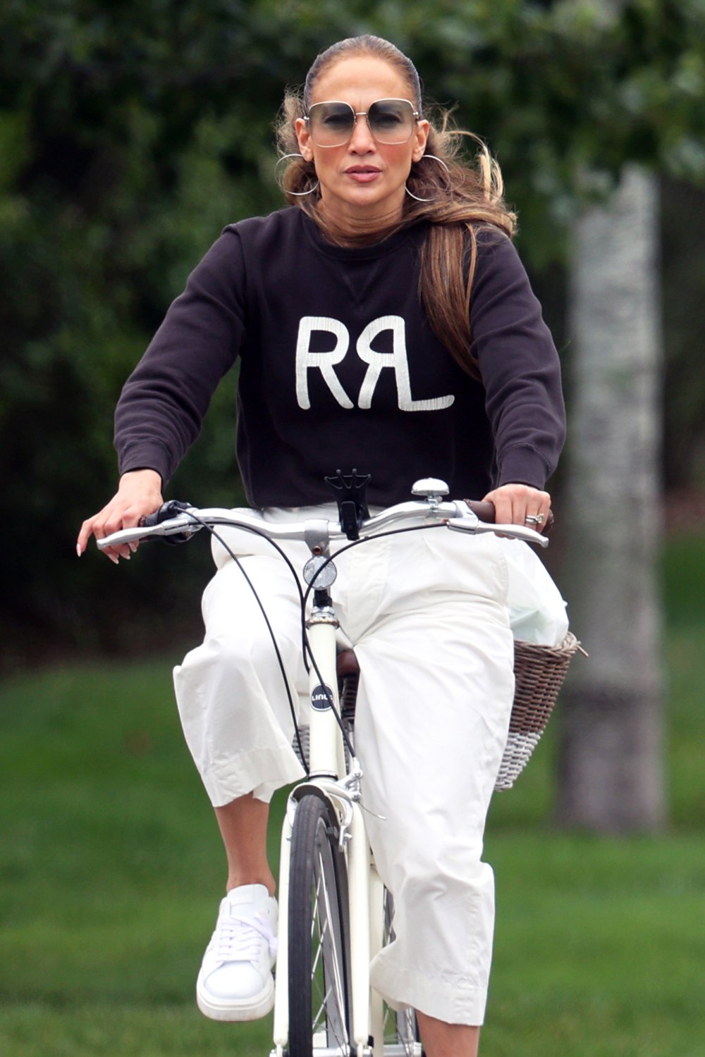 Jennifer Lopez Wears Ben Affleck Engagement Ring During Bike Ride in the Hamptons