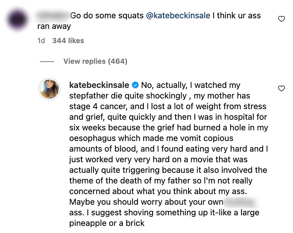 Kate Beckinsale bricht ihr Schweigen zu ihrem durch „Trauer“ verursachten sechswöchigen Krankenhausaufenthalt